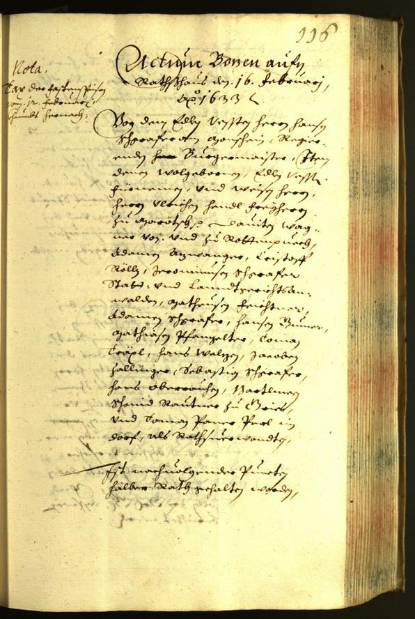 Civic Archives of Bozen-Bolzano - BOhisto Minutes of the council 1633 