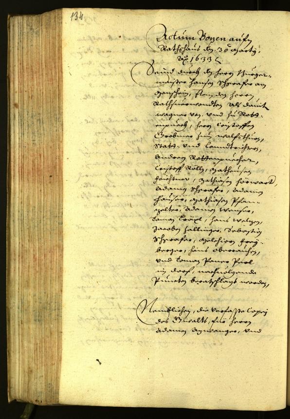 Civic Archives of Bozen-Bolzano - BOhisto Minutes of the council 1633 