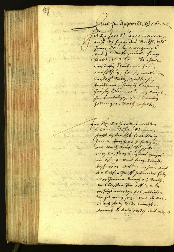 Civic Archives of Bozen-Bolzano - BOhisto Minutes of the council 1633 