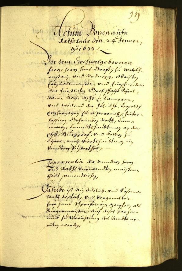 Civic Archives of Bozen-Bolzano - BOhisto Minutes of the council 1633 