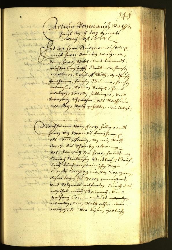 Civic Archives of Bozen-Bolzano - BOhisto Minutes of the council 1633 