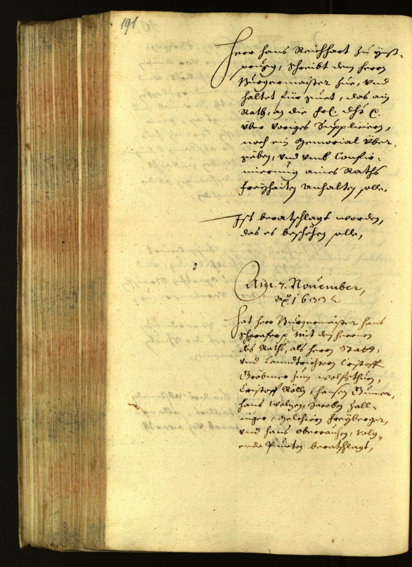 Civic Archives of Bozen-Bolzano - BOhisto Minutes of the council 1633 