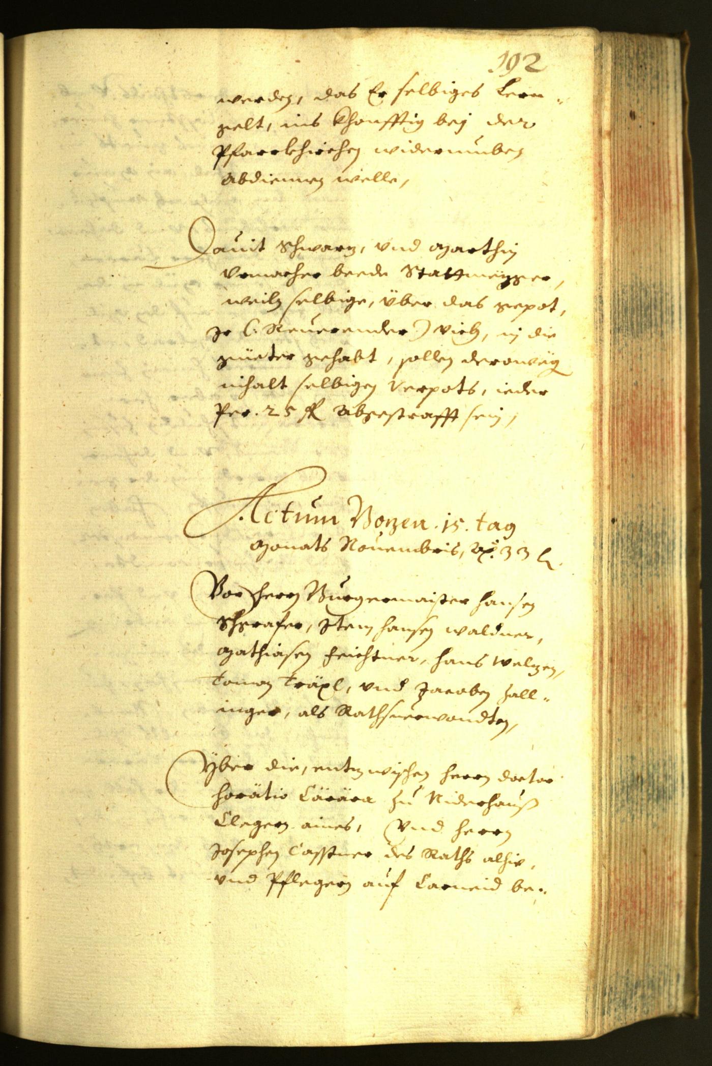 Civic Archives of Bozen-Bolzano - BOhisto Minutes of the council 1633 