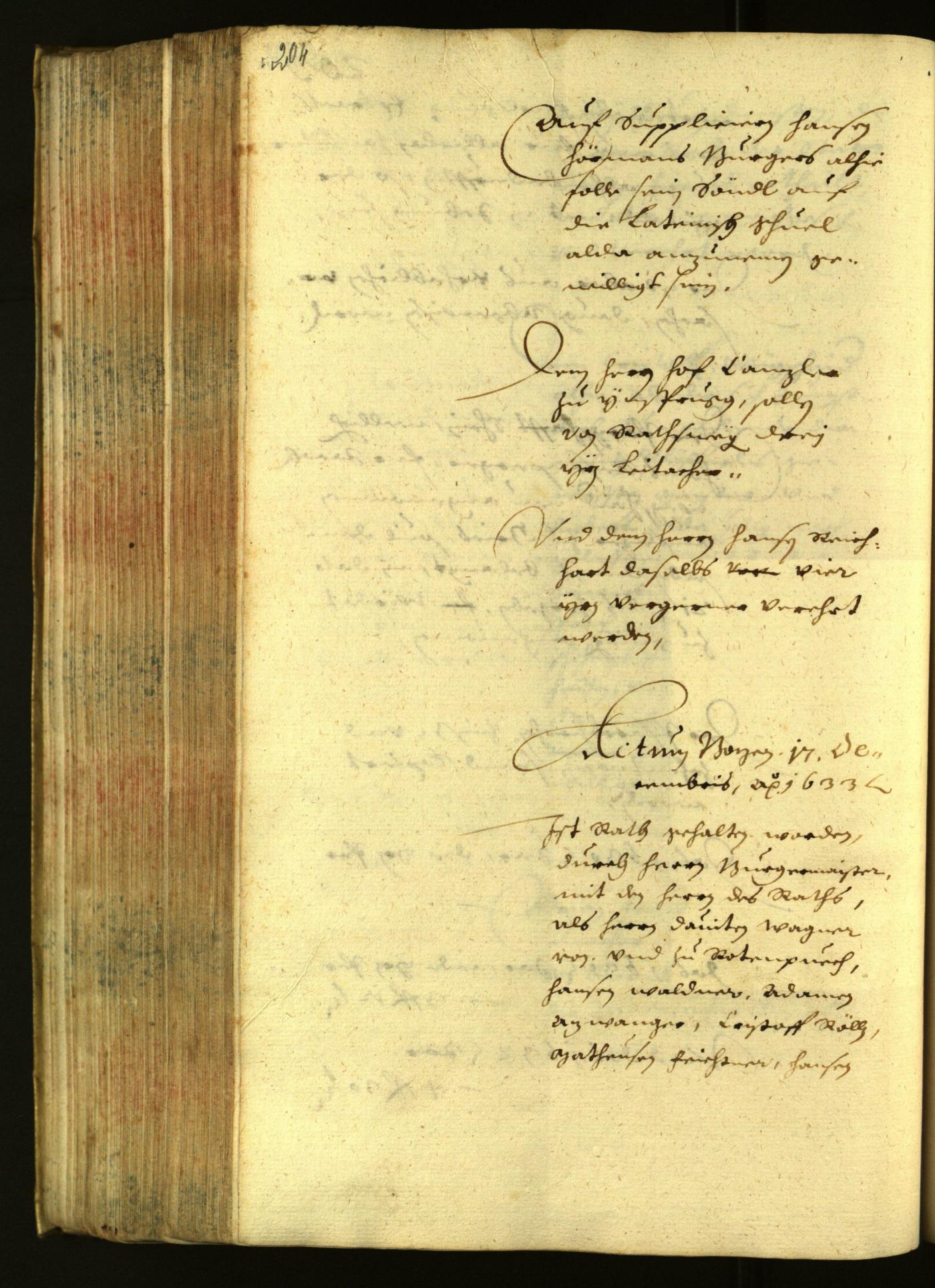 Civic Archives of Bozen-Bolzano - BOhisto Minutes of the council 1633 