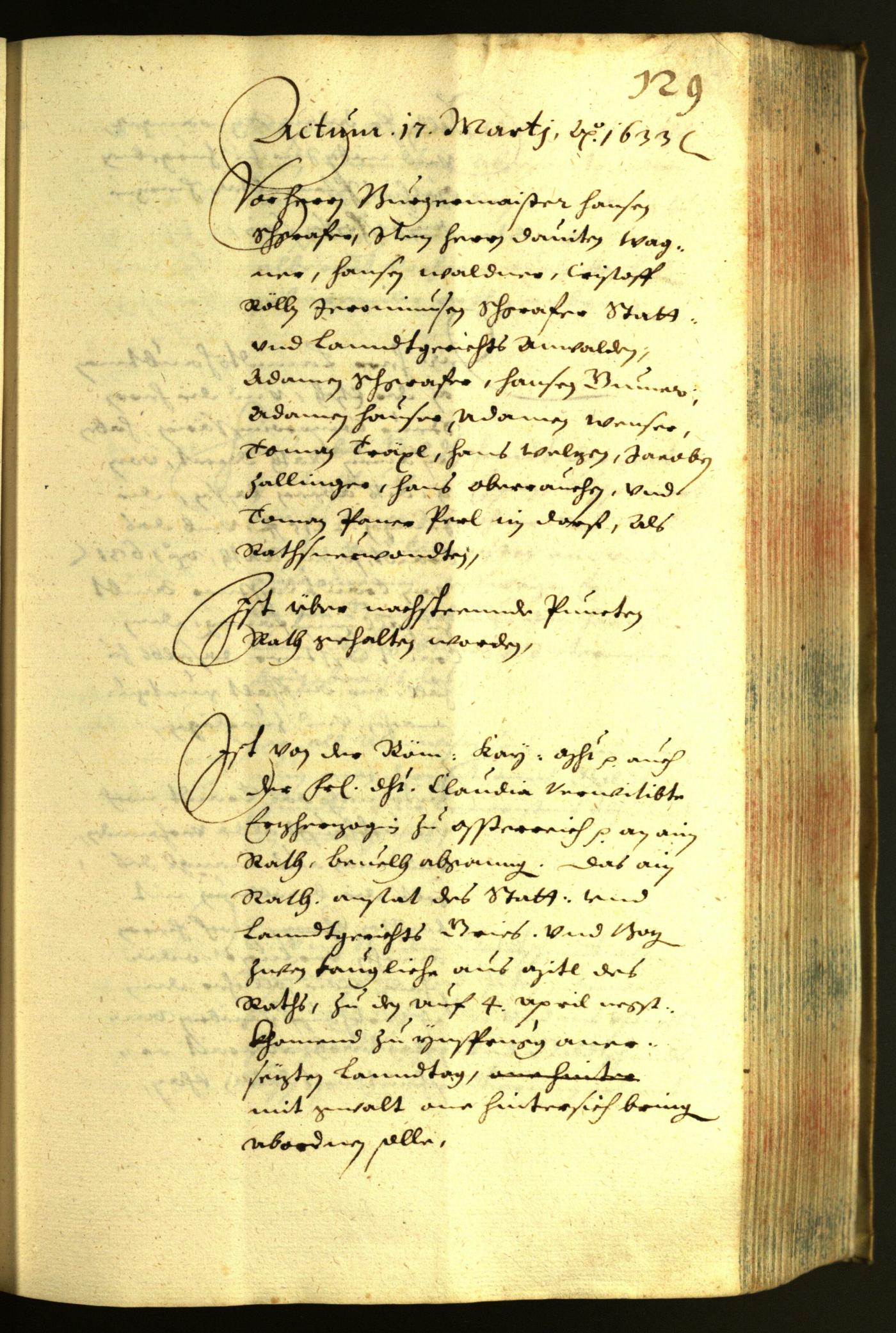 Civic Archives of Bozen-Bolzano - BOhisto Minutes of the council 1633 