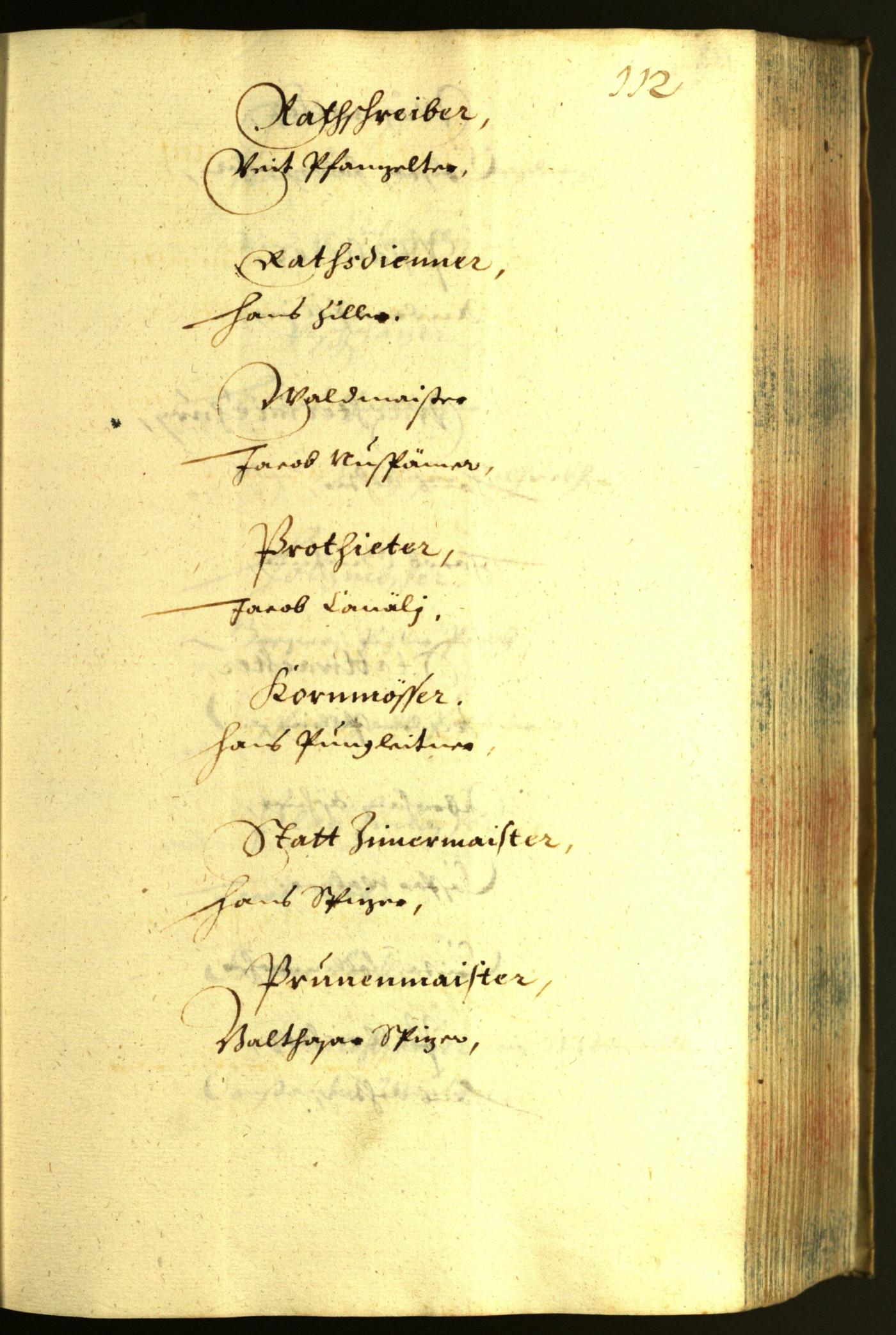 Stadtarchiv Bozen - BOhisto Ratsprotokoll 1633 
