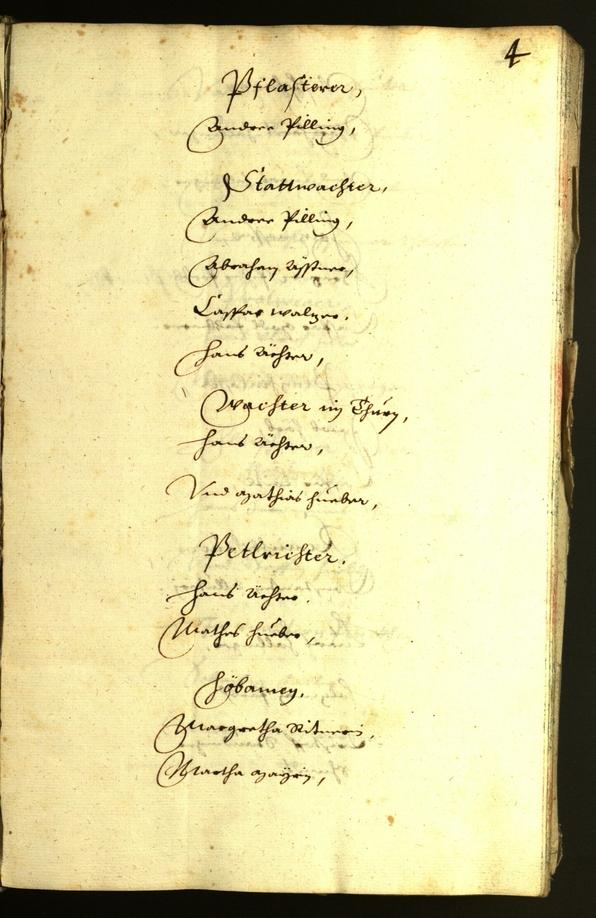 Stadtarchiv Bozen - BOhisto Ratsprotokoll 1634 