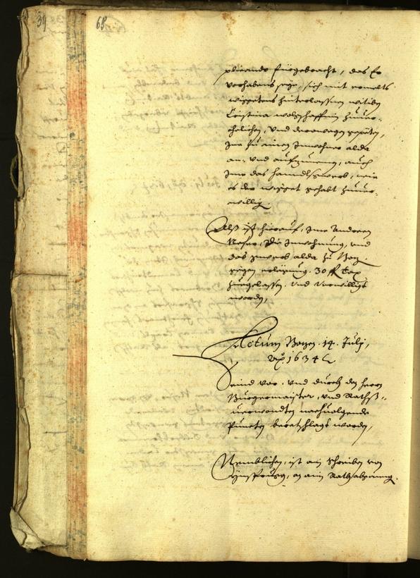 Civic Archives of Bozen-Bolzano - BOhisto Minutes of the council 1634 