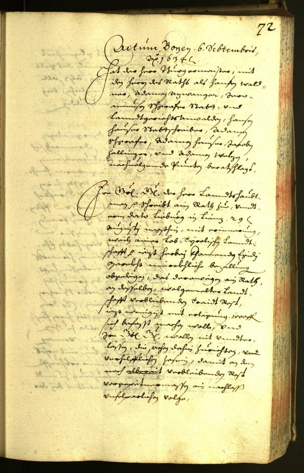 Civic Archives of Bozen-Bolzano - BOhisto Minutes of the council 1634 