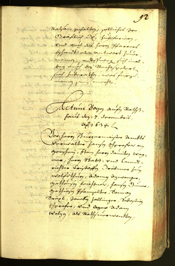 Civic Archives of Bozen-Bolzano - BOhisto Minutes of the council 1634 