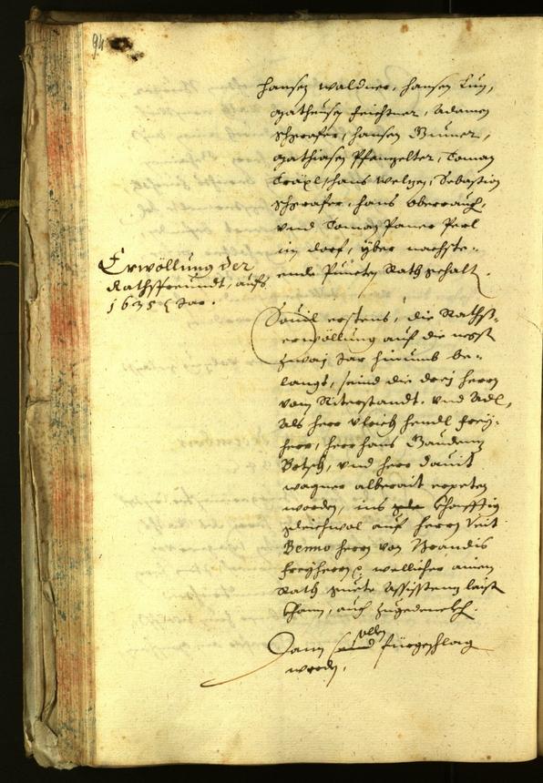 Civic Archives of Bozen-Bolzano - BOhisto Minutes of the council 1634 