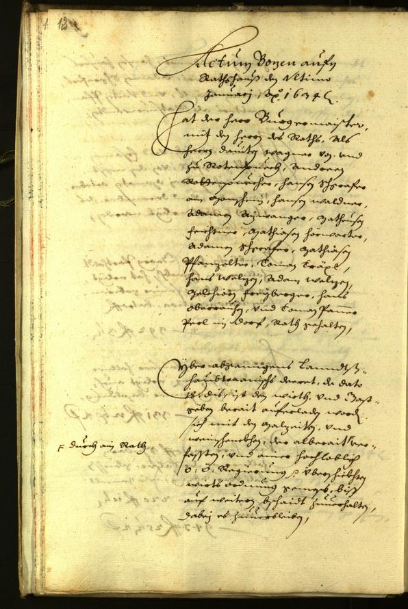 Stadtarchiv Bozen - BOhisto Ratsprotokoll 1634 