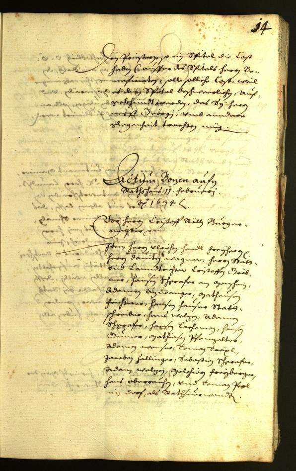 Archivio Storico della Città di Bolzano - BOhisto protocollo consiliare 1634 