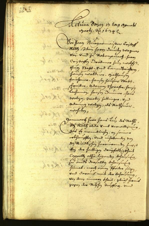 Civic Archives of Bozen-Bolzano - BOhisto Minutes of the council 1634 