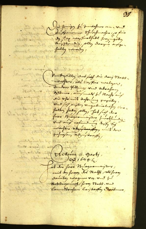 Civic Archives of Bozen-Bolzano - BOhisto Minutes of the council 1634 