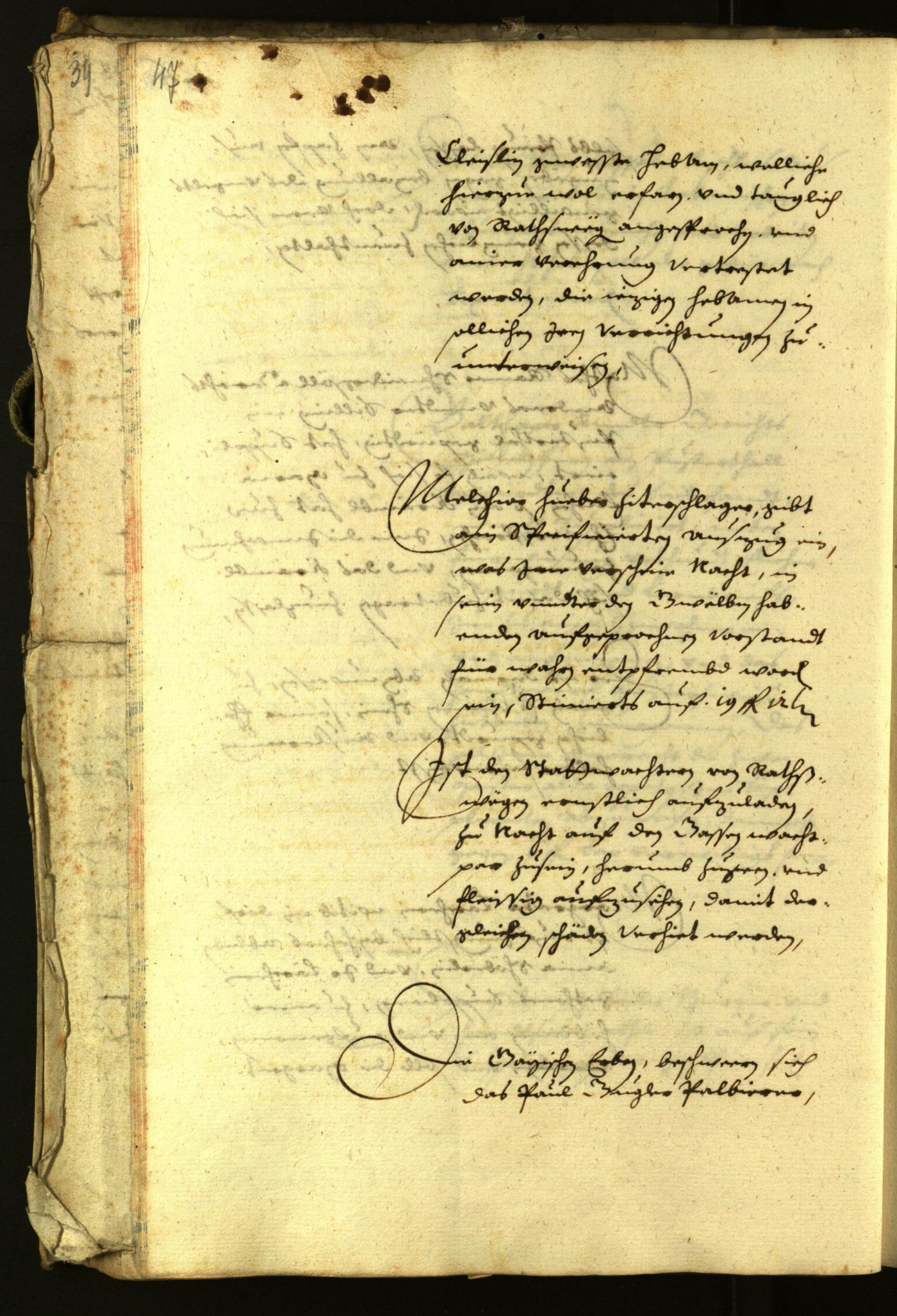 Stadtarchiv Bozen - BOhisto Ratsprotokoll 1634 