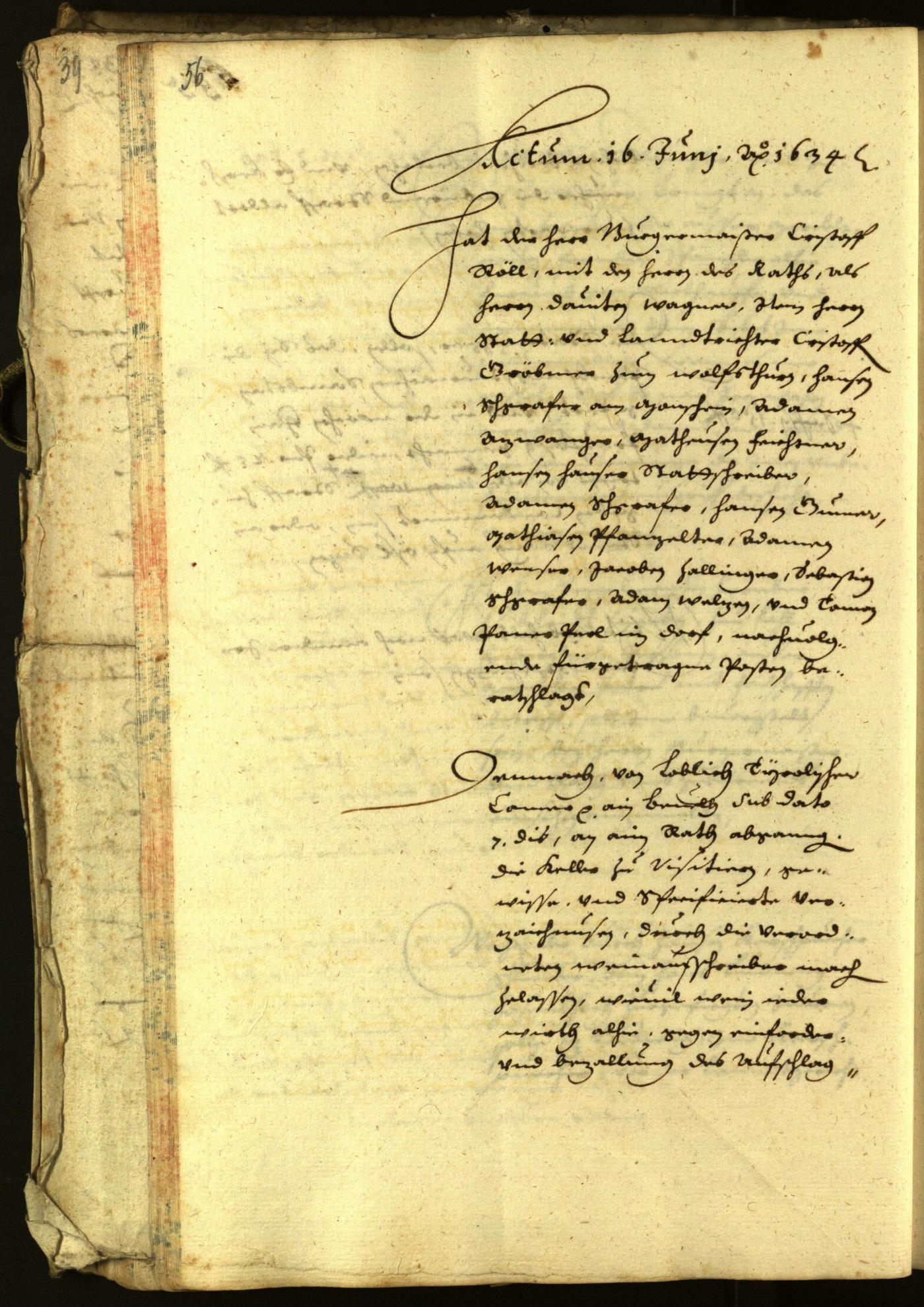 Civic Archives of Bozen-Bolzano - BOhisto Minutes of the council 1634 