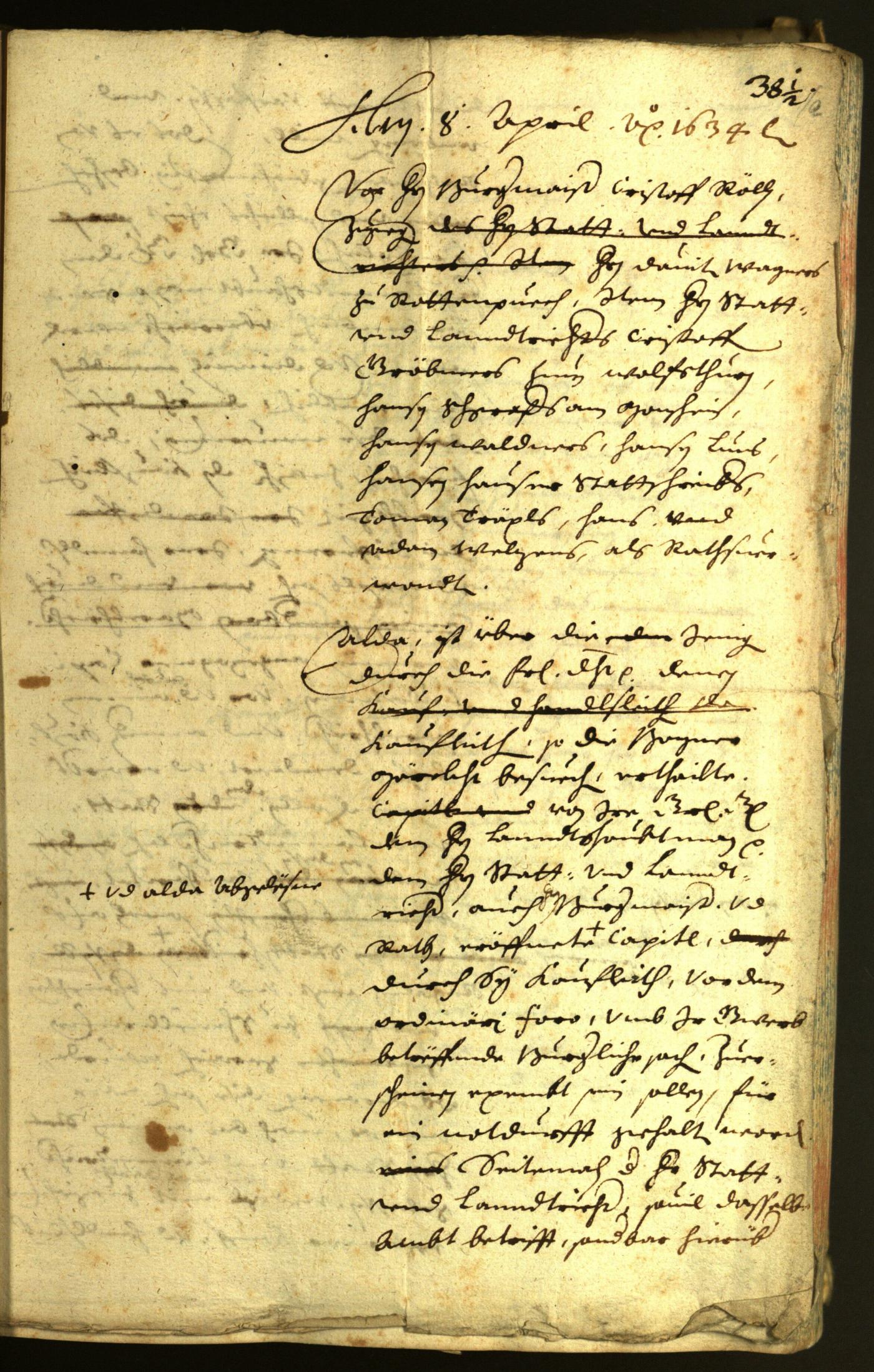 Civic Archives of Bozen-Bolzano - BOhisto Minutes of the council 1634 