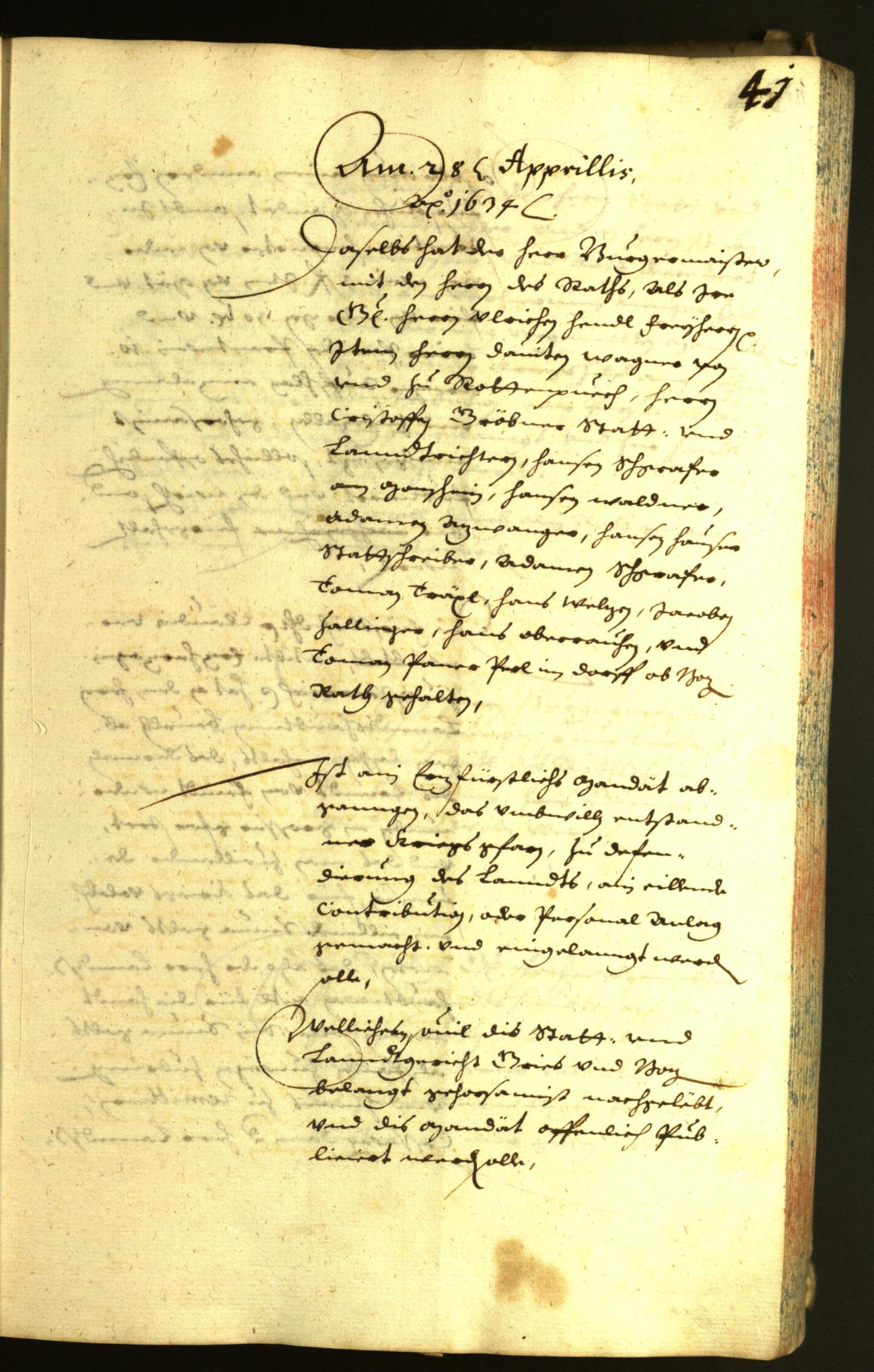 Civic Archives of Bozen-Bolzano - BOhisto Minutes of the council 1634 