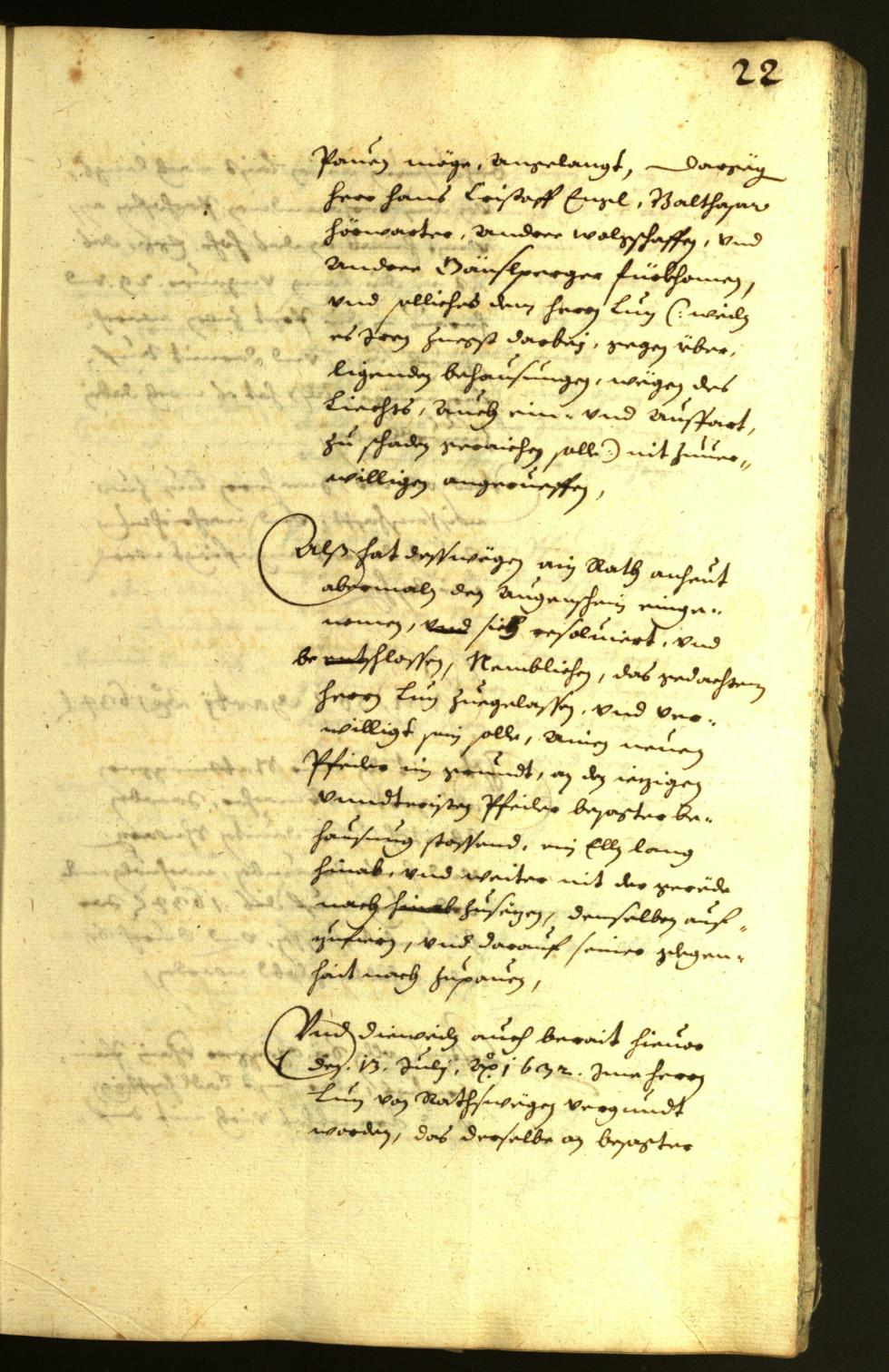 Stadtarchiv Bozen - BOhisto Ratsprotokoll 1634 