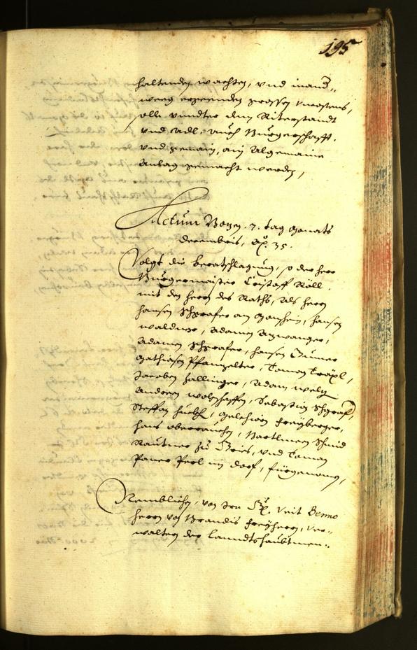 Civic Archives of Bozen-Bolzano - BOhisto Minutes of the council 1635 