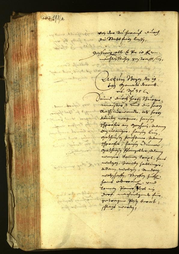 Stadtarchiv Bozen - BOhisto Ratsprotokoll 1635 