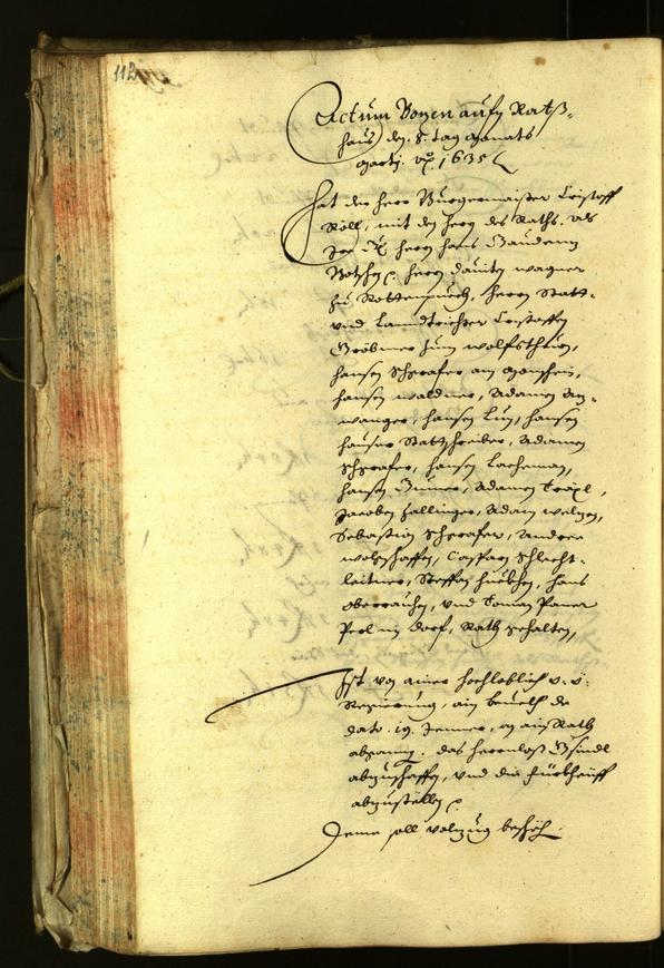 Civic Archives of Bozen-Bolzano - BOhisto Minutes of the council 1635 