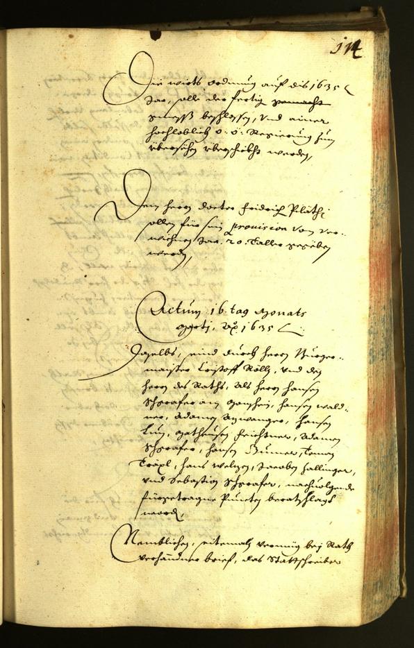 Civic Archives of Bozen-Bolzano - BOhisto Minutes of the council 1635 