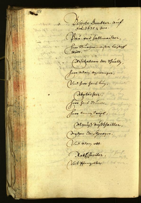 Civic Archives of Bozen-Bolzano - BOhisto Minutes of the council 1635 