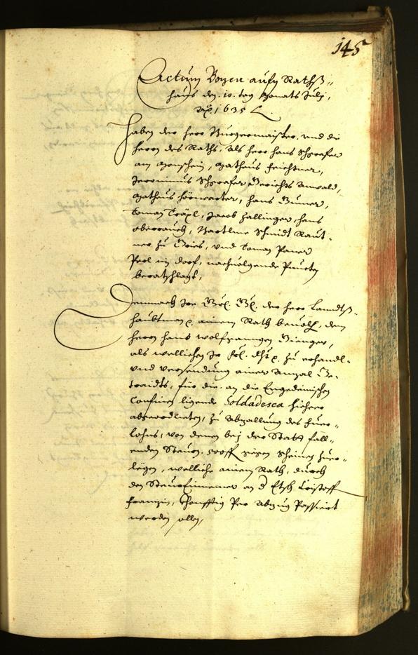 Civic Archives of Bozen-Bolzano - BOhisto Minutes of the council 1635 