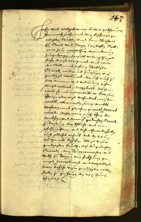 Civic Archives of Bozen-Bolzano - BOhisto Minutes of the council 1635 