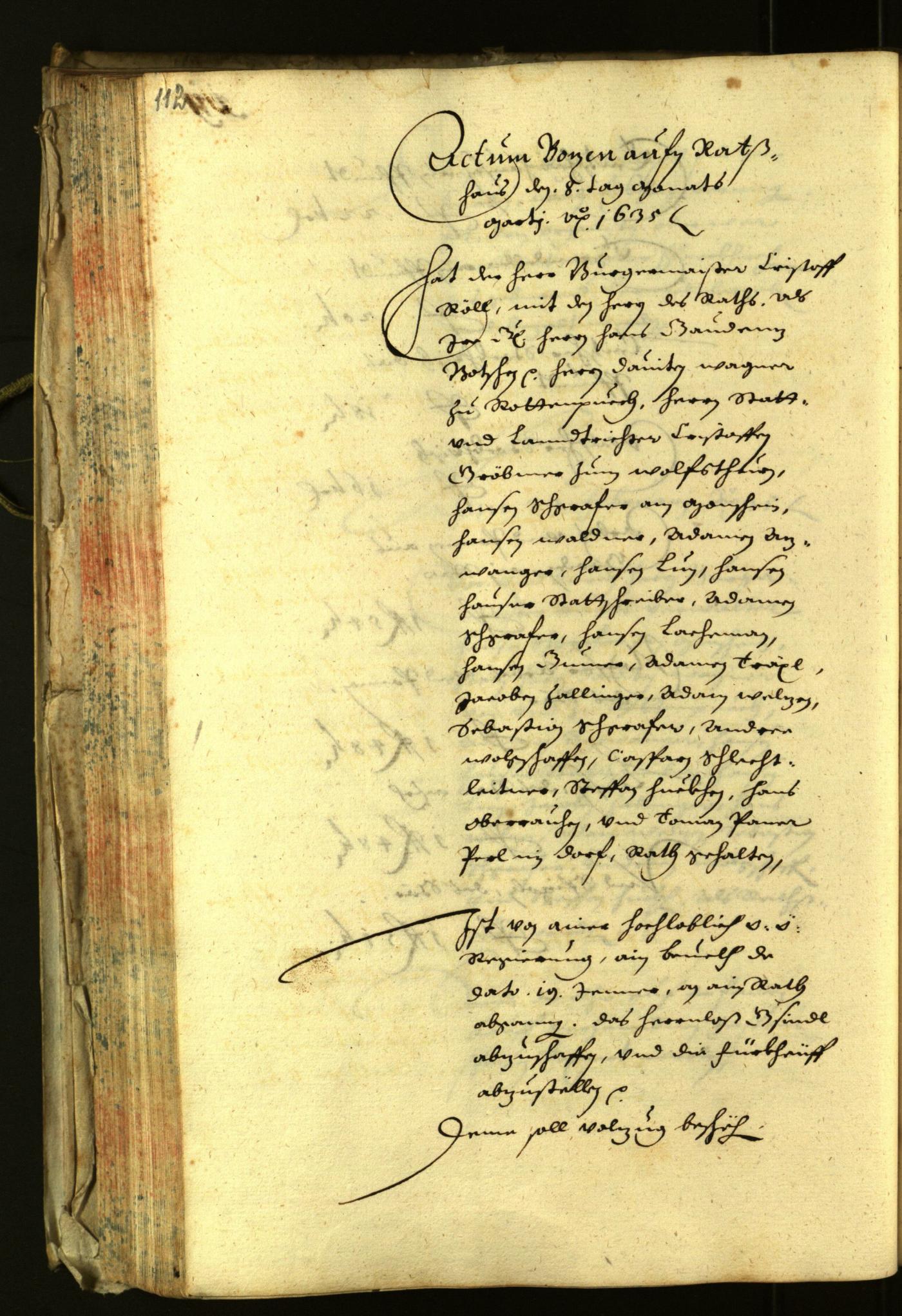 Civic Archives of Bozen-Bolzano - BOhisto Minutes of the council 1635 