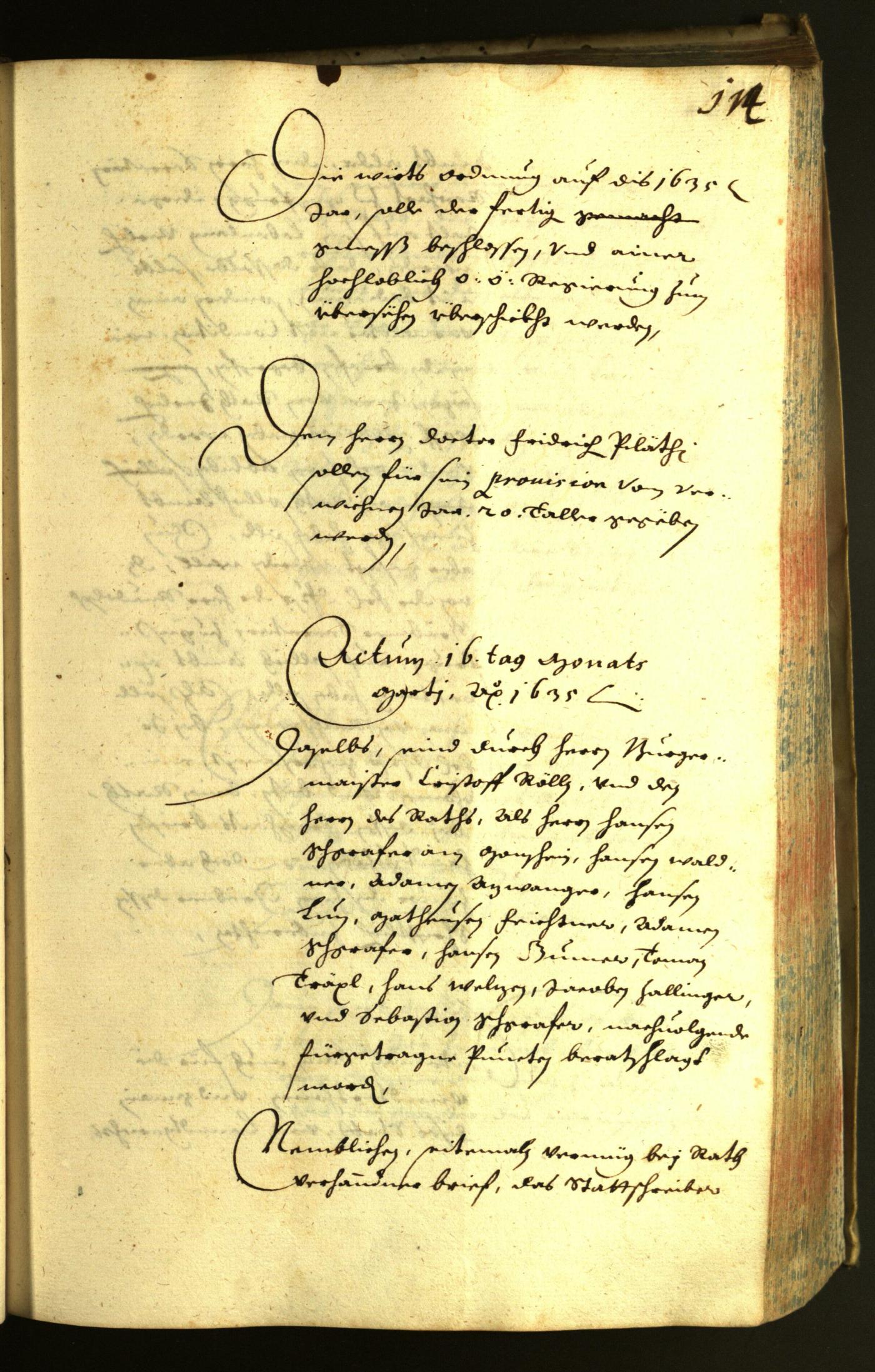 Civic Archives of Bozen-Bolzano - BOhisto Minutes of the council 1635 