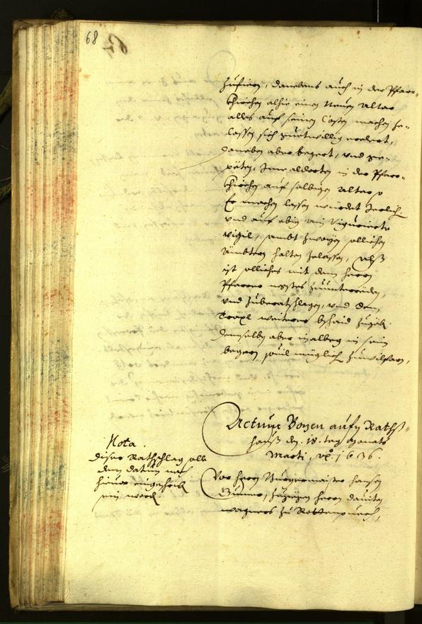 Civic Archives of Bozen-Bolzano - BOhisto Minutes of the council 1636 