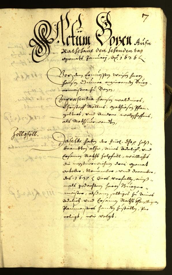 Civic Archives of Bozen-Bolzano - BOhisto Minutes of the council 1636 