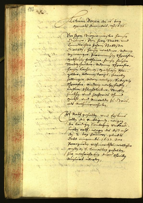 Civic Archives of Bozen-Bolzano - BOhisto Minutes of the council 1636 