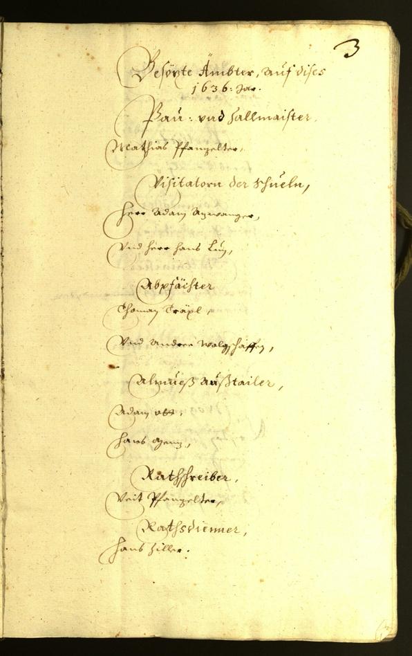 Civic Archives of Bozen-Bolzano - BOhisto Minutes of the council 1636 