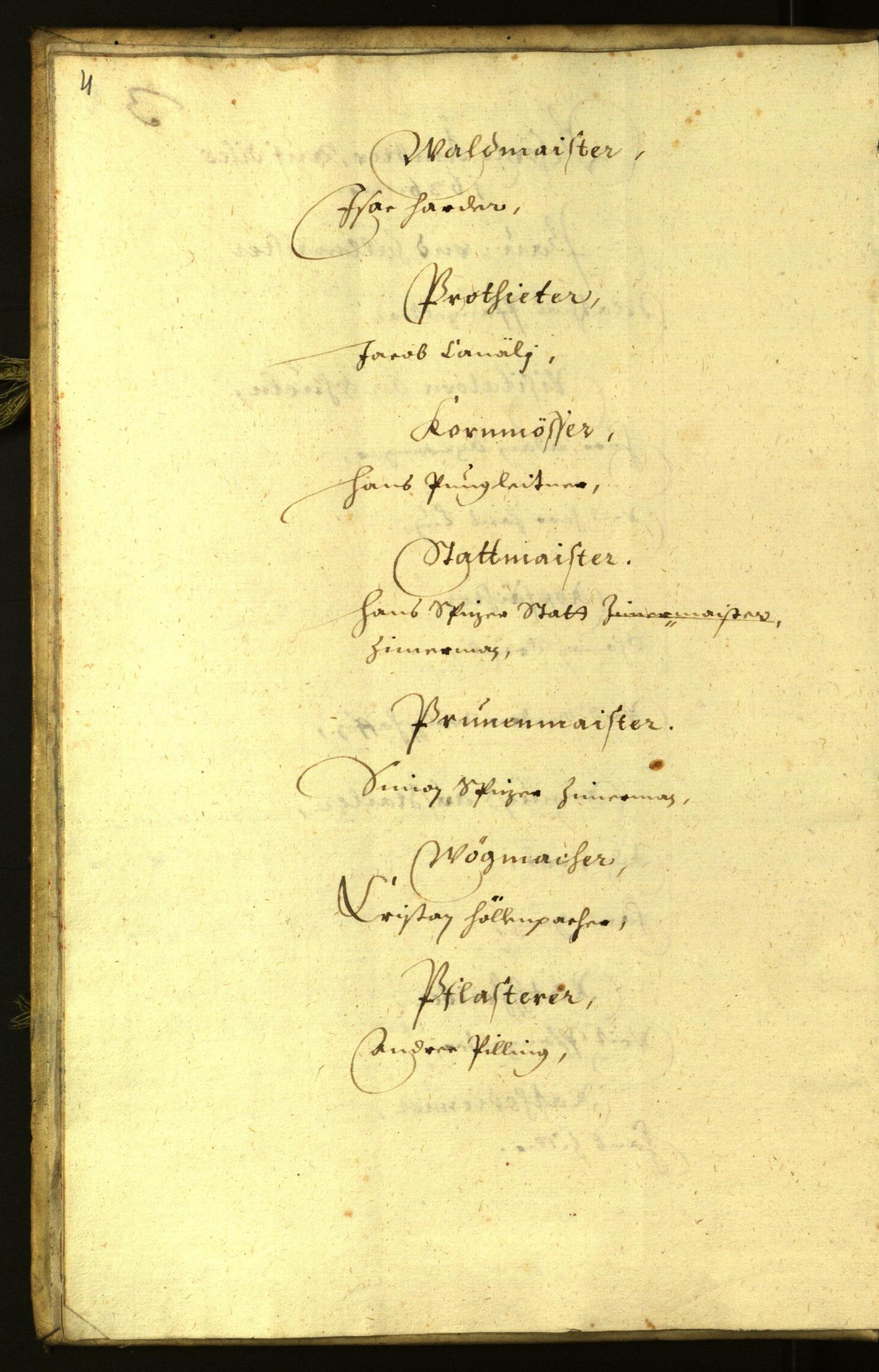 Stadtarchiv Bozen - BOhisto Ratsprotokoll 1636 