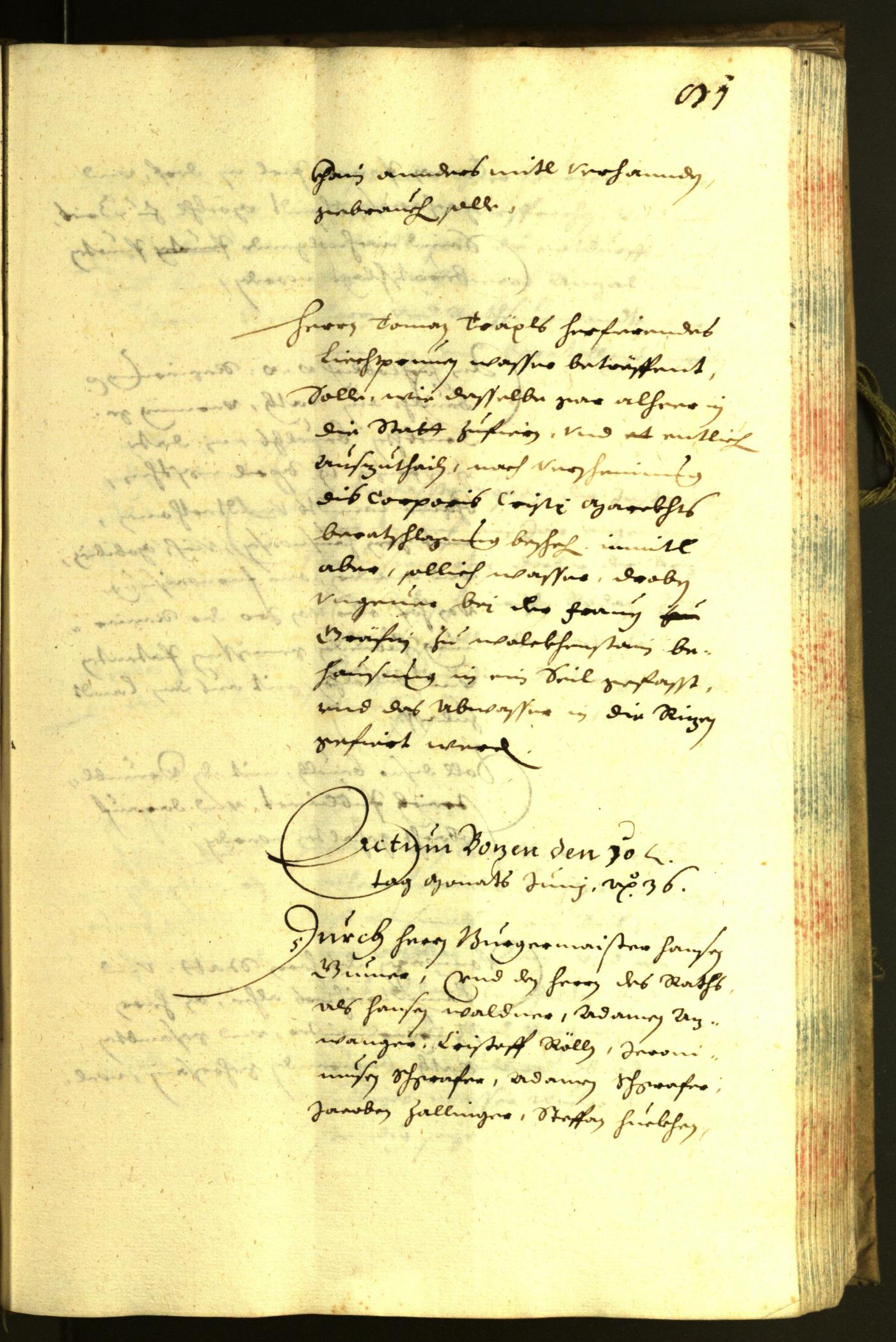 Civic Archives of Bozen-Bolzano - BOhisto Minutes of the council 1636 