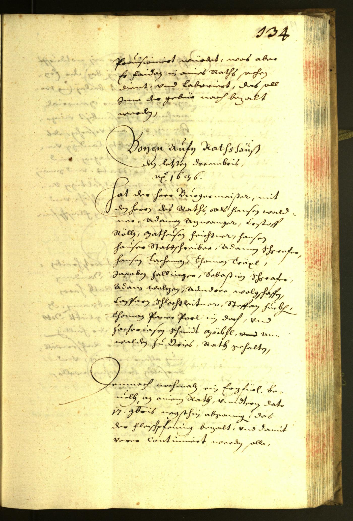 Civic Archives of Bozen-Bolzano - BOhisto Minutes of the council 1636 