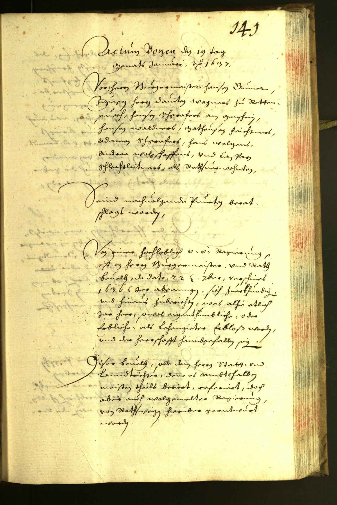 Civic Archives of Bozen-Bolzano - BOhisto Minutes of the council 1636 