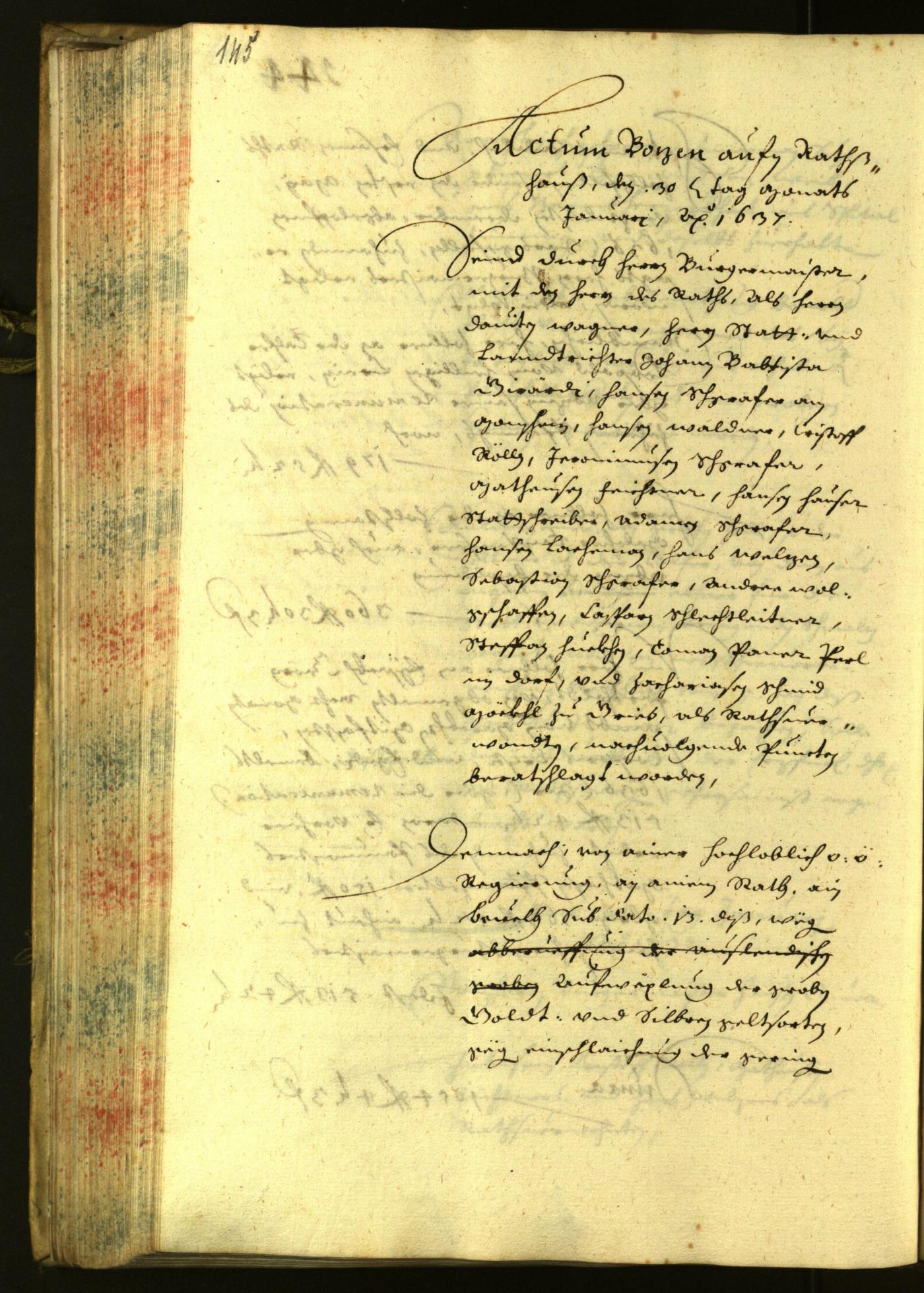 Civic Archives of Bozen-Bolzano - BOhisto Minutes of the council 1636 