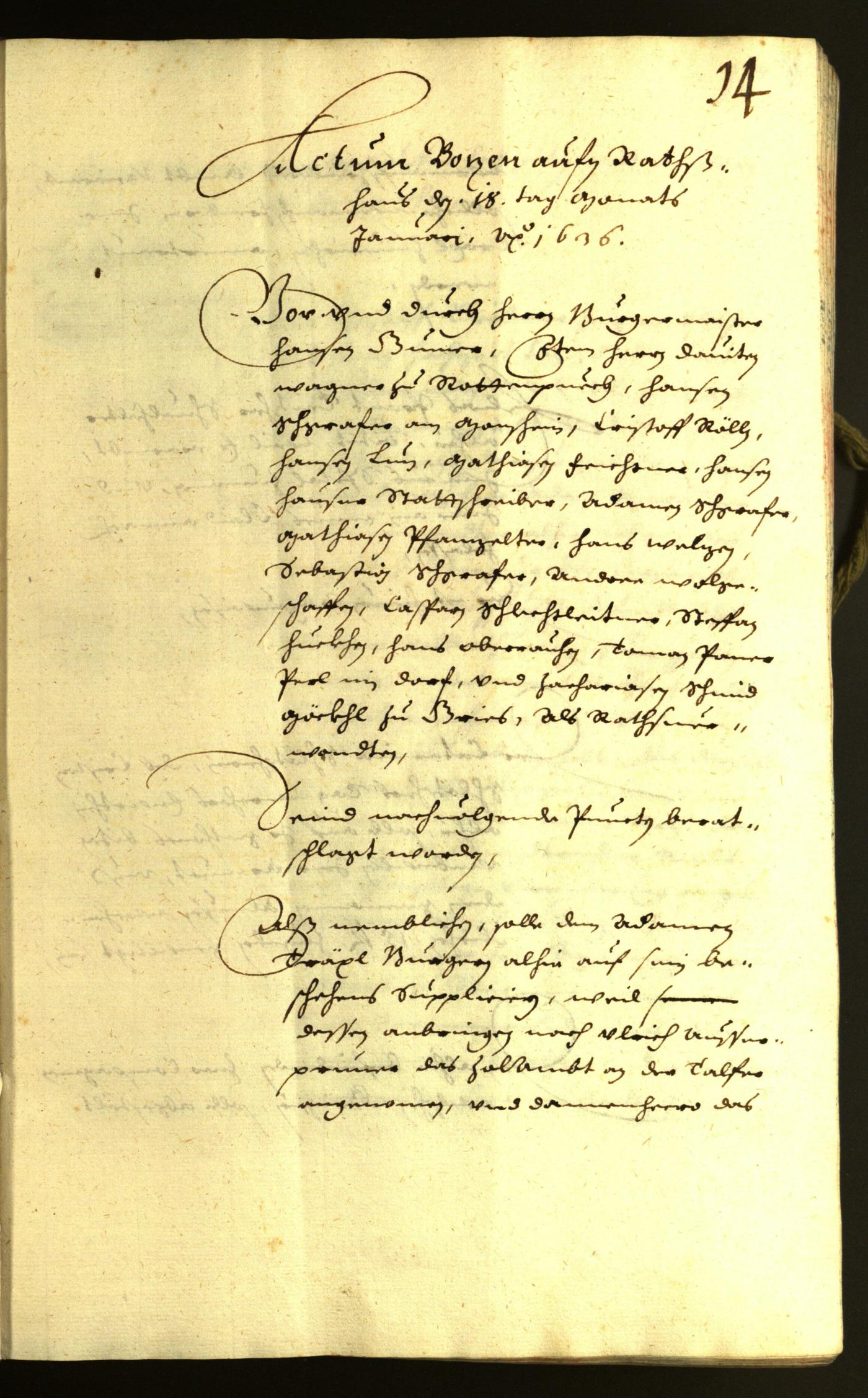 Civic Archives of Bozen-Bolzano - BOhisto Minutes of the council 1636 