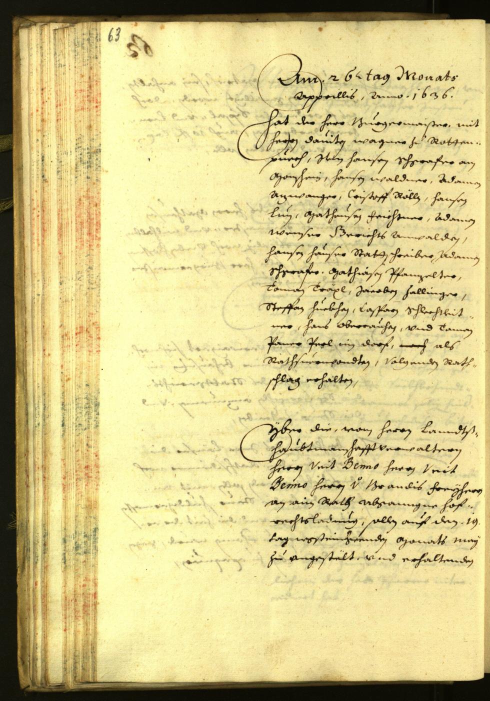 Civic Archives of Bozen-Bolzano - BOhisto Minutes of the council 1636 