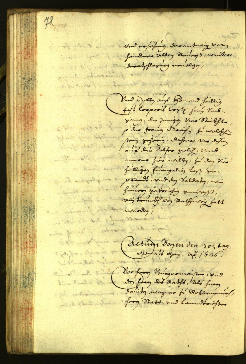 Civic Archives of Bozen-Bolzano - BOhisto Minutes of the council 1636 