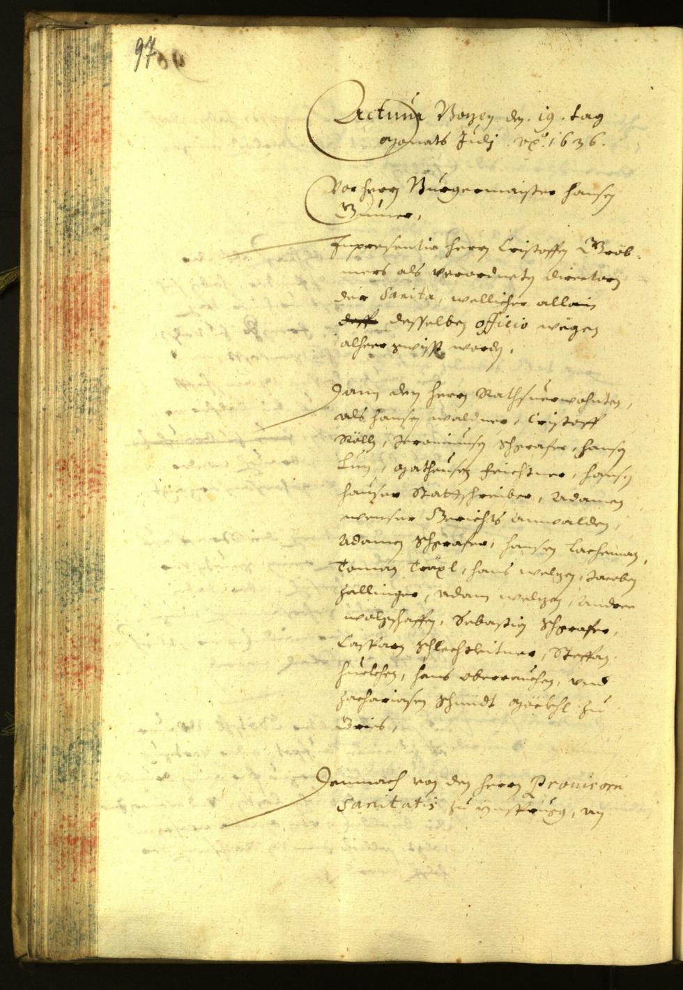 Civic Archives of Bozen-Bolzano - BOhisto Minutes of the council 1636 