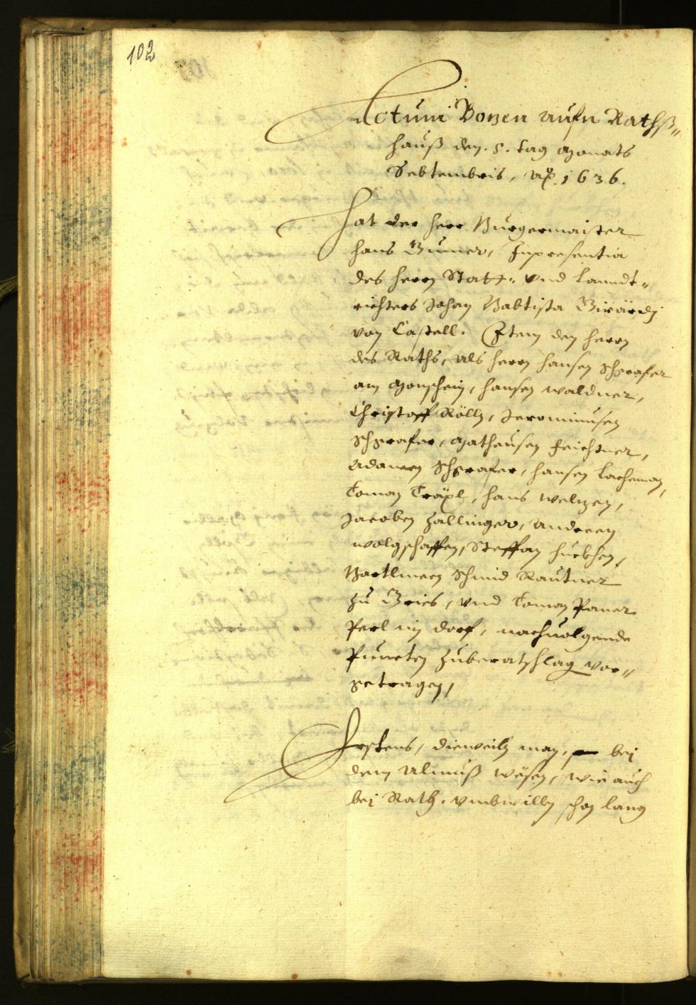 Civic Archives of Bozen-Bolzano - BOhisto Minutes of the council 1636 