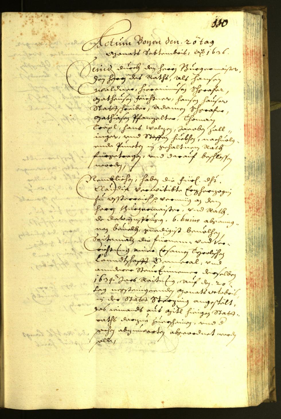 Civic Archives of Bozen-Bolzano - BOhisto Minutes of the council 1636 