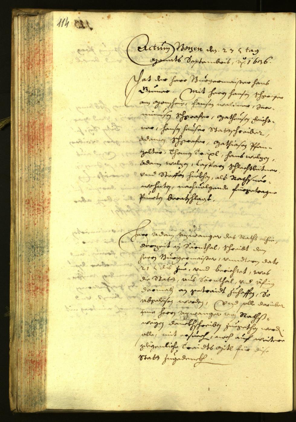 Civic Archives of Bozen-Bolzano - BOhisto Minutes of the council 1636 