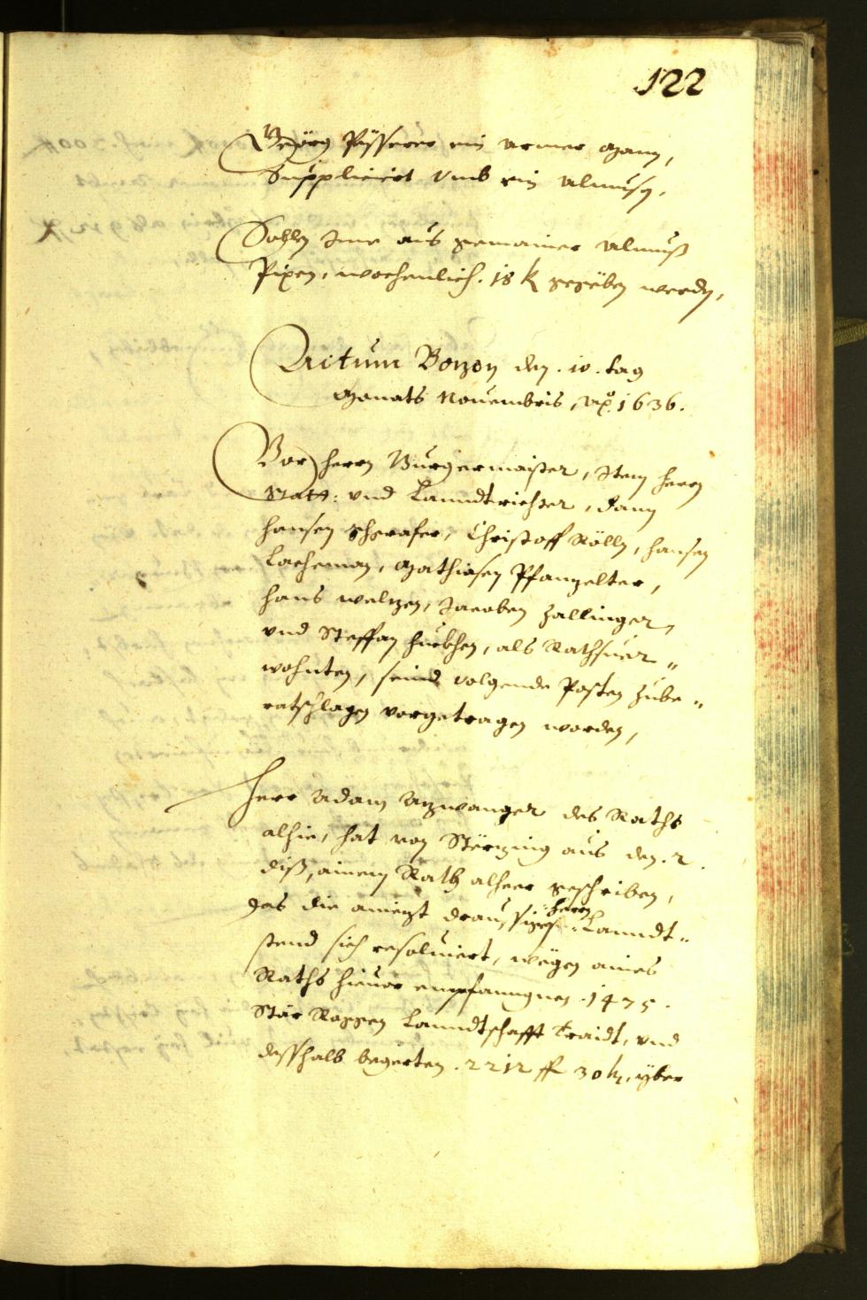 Civic Archives of Bozen-Bolzano - BOhisto Minutes of the council 1636 